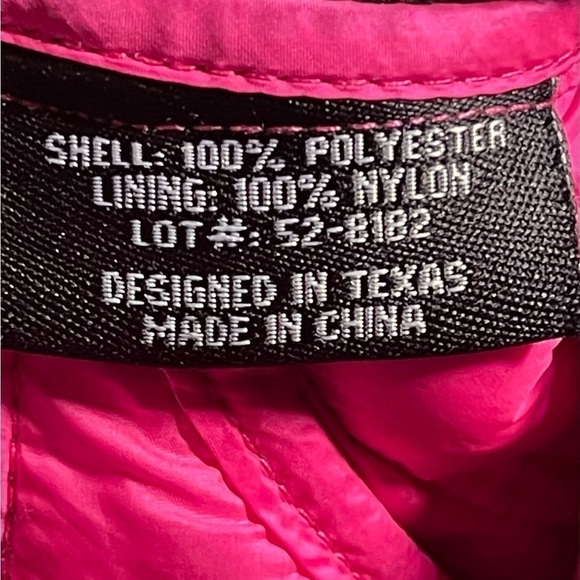 ROCK & roll Cowgirl Black and pink quilted lightweight jacket - Picture 8 of 10